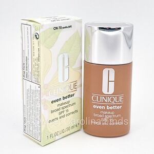 Clinique Even Better Makeup CN 70 Vanilla Foundation SPF 15 30ml/1oz NEW